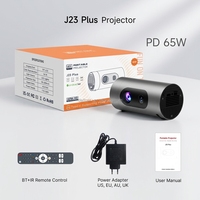 Mini Proyector de Bolsillo Inteligente Portátil con Resolución Nativa de 720P y 4K, Cine en Casa, Video LCD con Cable, Android 14, WiFi 6, Sonido Estéreo HIFI