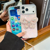 Coque de téléphone étanche de luxe motif papillon, accessoires pour téléphones portables, étuis pour iPhone 15 16 Pro Max 17 Air, vente en gros personnalisée