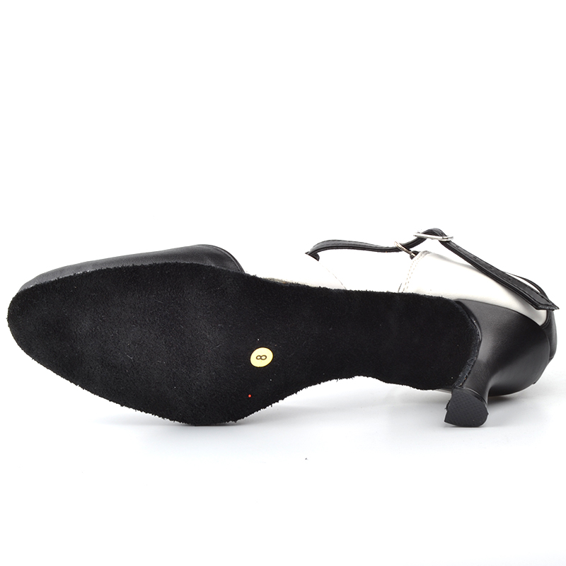 Custom Tango Ballroom Bottom Latin Dance Shoes Woman Black Leather Dancing Shoes