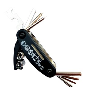 Clé de réparation automobile, kit d'outils pour vélo, clé hexagonale pliable 16 fonctions, outil multifonction en métal pour l'entretien des vélos - Product Image 4