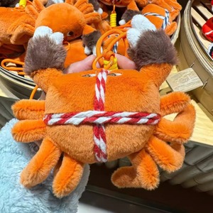 Lindo Llavero de Peluche de Cangrejo Peludo del Lago, Relleno de Algodón PP, Souvenir de Turismo y Museos, Regalo para Amigos - Product Image 3