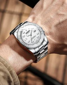 Nuevo Reloj de Cuarzo para Hombre, en Acero Inoxidable Color Oro Rosa, de Moda, Resistente al Agua 30M, Luminoso, de Lujo, para Negocios, Gran Venta - Product Image 6