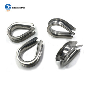 HIDEA Embout de câble de type italien 2 à 36 mm en acier inoxydable pour équipements de câble de treuil d'amarrage maritime et offshore, protection d'œil de câble - Product Image 5