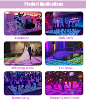Equipo de Iluminación para Escenarios, Luz LED 3D para Pista de Baile, Magnética, RGB, IP55, Control DMX512, Luces de Piso para Bodas, Fiestas, DJ