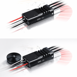Moteur brushless U60 5-14S 60A 42,5g avec ESC et BEC, protection contre les courts-circuits IPX4, contrôleur de vitesse électrique pour drone agricole - Product Image 4