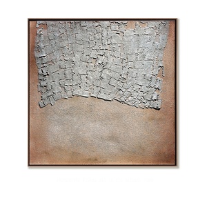 Pintura al Óleo Decorativa Wabi Sabi, Pintura Abstracta Acrílica Texturizada 3D Hecha a Mano para el Hogar, Base de Lienzo Minimalista - Product Image 5