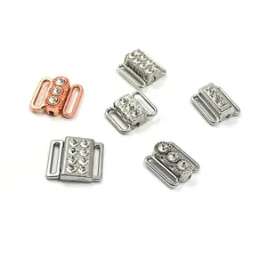 Crystal Bikini Connectors clasps Rhinestone Swimwear buckle for swimsuit