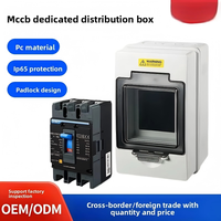 Boîtier de disjoncteur EcoNewlink MCCB IP65 étanche à la poussière pour extérieur, 250A, montage en surface, modèle de boîte de distribution