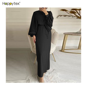 Nouvelle Arrivée Tendance Mode Robes Islamiques Douces et Confortables pour Femmes Voilées avec Ceinture - Product Image 5