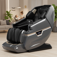Fauteuil de massage moderne à gravité zéro, inclinable et portable, avec housse 4D, compresse chaude et commande vocale intelligente