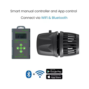 Bán Buôn Wifi Bluetooth 24V Yên Tĩnh Dòng Chảy Chéo Aquarium Sóng Nhà Sản Xuất Bơm Điện Waver Cho Phòng Khách & Máy Tính Để Bàn Bể Cá - Product Image 6