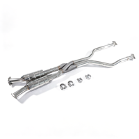 Section intermédiaire de l'échappement sport Z-Pipe résonnante haut de gamme pour Lexus RCF/is500/GSF 5.0L V8 en acier inoxydable poli miroir