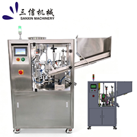 Machine de remplissage et de scellage de tubes industrielle entièrement automatique à ultrasons SX-009, à diamètre réglable, motorisée, pour eau et pâte