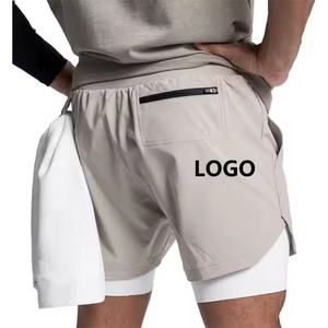 Pantalones Cortos Deportivos para Hombre al por Mayor, de Secado Rápido, con Bolsillo para Teléfono, Logotipo Personalizado, Diseño de Diseñador - Product Image 5