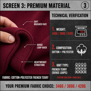 Sudadera con Capucha Premium de Diseño Personalizado Cenloong, Sudadera Extra Grande para Hombre, Unisex, Estilo Urbano, OEM - Product Image 3