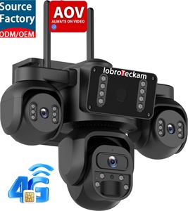 Cámara <span class=keywords><strong>de</strong></span> Seguridad Inalámbrica Aov con Grabación <span class=keywords><strong>de</strong></span> Video 24/7, Triple Lente, 20mp, Seguimiento Automático, Panel Solar <span class=keywords><strong>de</strong></span> 20W, Cámara Solar CCTV, Tarjeta SIM 4G - Product Image 1