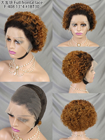 Promotion : Perruque Courte Pixie Cut 13x4 Full Lace Frontal en Cheveux Humains Brésiliens Vierges Naturels pour Femmes Noires – 14,5 $
