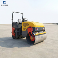 Compacteur à rouleaux pour asphalte routier de 1,5 tonne avec tambour lisse à vendre