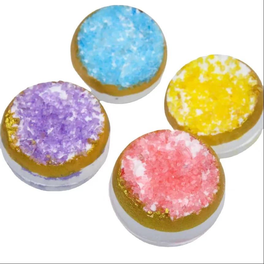 Certified Recycled Personal Care Adult Sea Salt Galaxy Shimmer Bubble Cleaning Shower Crystal Ball Fragrance Bath Bombs Body Use