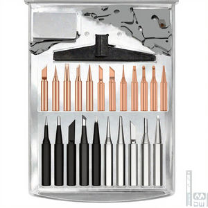 Pointes de <span class=keywords><strong>fer</strong></span> à <span class=keywords><strong>souder</strong></span> en cuivre chromé 900M, série de pointes de soudage pour fers à <span class=keywords><strong>souder</strong></span> 900, <span class=keywords><strong>TIG</strong></span> noir - Product Image 3