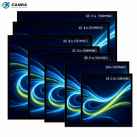 Écran publicitaire LCD anti-reflet 4K Ultra HD de 33,3 pouces carrés avec connectivité IoT, affichage mural