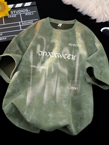 <span class=keywords><strong>T</strong></span>-<span class=keywords><strong>shirt</strong></span> décontracté pour <span class=keywords><strong>homme</strong></span>, coupe ample, anti-boulochage, 100 % coton lourd 300 grammes, manches courtes, tendance é<span class=keywords><strong>t</strong></span>é 2026 - Product Image 4