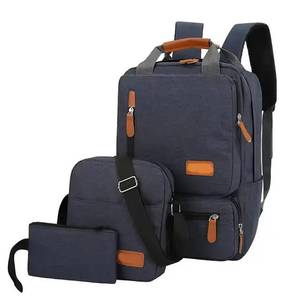 I-0310 Wholesale Waterproof Oxford <b>Laptop</b> <b>Backpack</b> USB Unisex Fashion School Office 20-35L Capacity Polyester Lining Zipper - Product Image 3