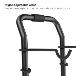 Portabicicletas de almacenamiento para <span class=keywords><strong>garaje</strong></span>, soporte de pared de suelo por gravedad para bicicleta, soporte Vertical ajustable para bicicleta, 2 unidades - Product Image 3