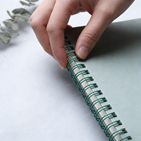 Carnet à spirale souple A4 personnalisé de luxe, imperméable, avec couverture souple, couleur personnalisée, pour étudiants, entreprises, bureaux, cadeaux