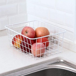 Cesta de clasificación de congelador en blanco o negro, organizador de refrigerador de malla de alambre recubierto de <span class=keywords><strong>PE</strong></span>, cesta de almacenamiento duradera y de grado alimenticio - Product Image 6