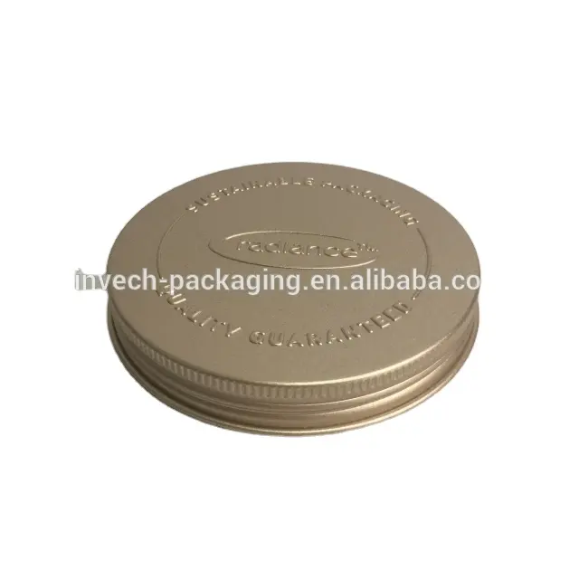 Geanodiseerd aluminium cap met innerlijke plastic cap, metal cap voor glazen fles plastic jar