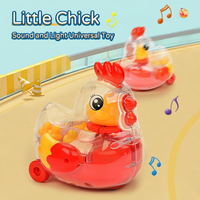 Petit poussin sonore et lumineux, modèle de jouet universel en plastique 929