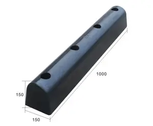 100*15*15cm Hardened Molded Extruded Rubber Fender Bumper