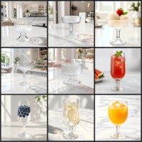 Verre à vin rouge cannelé 530ml 221g, bol texturé côtelé, pied long, transparent, ODM OEM pour dégustation de vin, dîner, menu, événement, lieu de réception