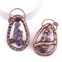 2176 Pierre semi-précieuse naturelle brute, pièce de cristal polie, pendentif, breloque, accessoire de bijoux pour collier DIY Yiwu