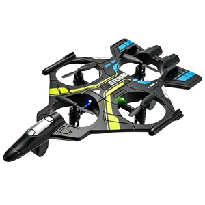 Avion RC en plastique <span class=keywords><strong>pas</strong></span> cher 4DRC V62, décollage manuel, retournement en un clic, 2,4 GHz, jouets d'avion télécommandés avec lumières LED - Product Image 6