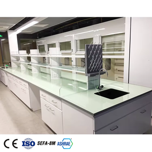 Table de travail de laboratoire table de laboratoire centrale en acier inoxydable pour laboratoire universitaire - Product Image 3