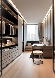 Armadio su Misura con Cassetti Nascosti e Organizzatore di Gioielli per Cabina Armadio di Lusso <span class=keywords><strong>in</strong></span> Townhouse - Product Image 2