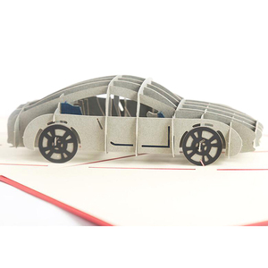 Cartes de vœux avec voiture pour garçon, 2 pièces, <span class=keywords><strong>carte</strong></span> de voiture, merci gratuitement, nouveau, vente en gros - Product Image 4