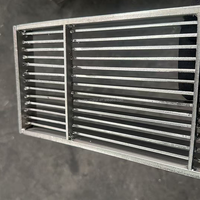 Caniveau de drainage pour allée avec grille en résine, acier inoxydable et fonte, pour extérieur