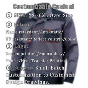 Dropshipping 100% כותנה ppe ריתוך מנקה היי מול בטיחות חליפה אחסון קר כיסוי לעובדים בנייה - Product Image 6