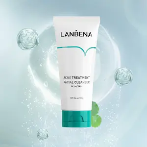 LANBENA قليل الببتيد العميق التطهير منظف للوجه حب الشباب العلاج رغوة غسل الوجه