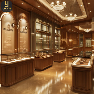 Présentoir de bijoux au détail personnalisé bonne conception vitrine de kiosque de montre avec éclairage LED - Product Image 5