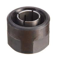Piezas de enrutador de inmersión de tuerca de Metal negro, agujero central de 12,7mm, diámetro de 22,5x27mm para 3612 tuercas, accesorios de hardware, 1 ud.
