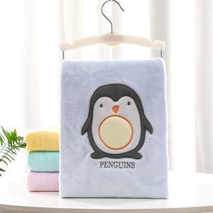 Venta caliente bordado sólido micromink coral polar lana Sherpa manta de bebé - Product Image 1