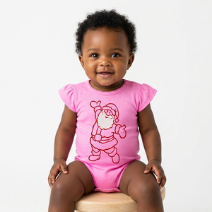 Conjunto de Ropa para Bebé Unisex al por Mayor, para Recién Nacidos, de Spandex/Fibra de Bambú, con Cierre de Botones a Presión, Ropa de Verano - Servicio OEM desde India - Product Image 1