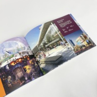24 pages de lettre au format horizontal, reliure de point de selle, impression offset pour la conception de l'architecture