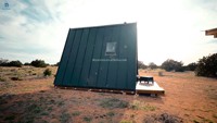 Skyacross CX2614 Maisonnette Triangulaire de Luxe Portable, Cabane Préfabriquée en A-Frame, Villa Compacte pour Hôtel de Vacances