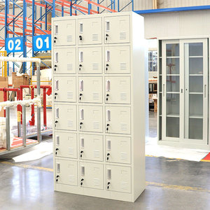 Barato de alta calidad personal trabajadores escuela gimnasio armario de almacenamiento de metal 18 puertas armario de acero - Product Image 1