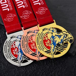 Customize Personalized Medals Sports Award Enamel Zinc Alloy Medals Gold Silver Copper Wrestling Jitsu Judo Itf Kickboxing Medal - Product Image 6